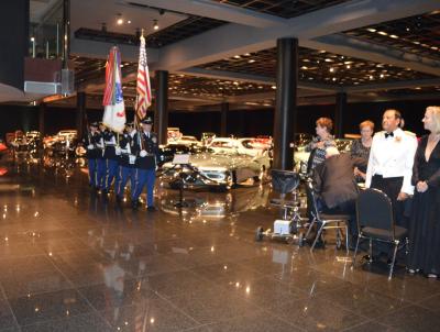 Color Guard and audience